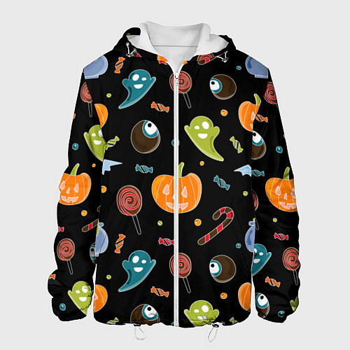 Мужская куртка Halloween black / 3D-Белый – фото 1