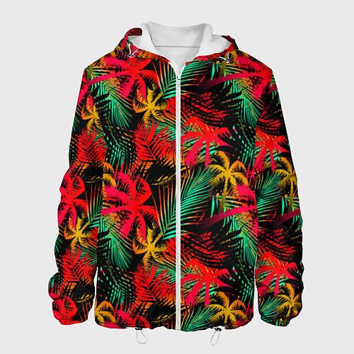 Мужская куртка Palm yellow red / 3D-Белый – фото 1