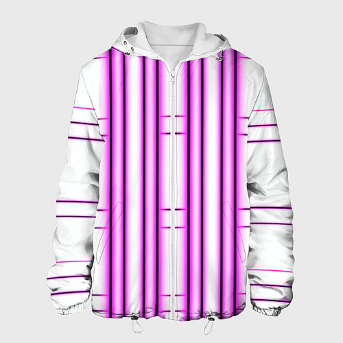 Мужская куртка Neon pink / 3D-Белый – фото 1