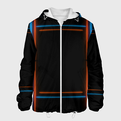 Мужская куртка Neon black red blue / 3D-Белый – фото 1