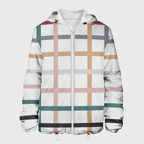 Мужская куртка Плетенка пастельная / 3D-Белый – фото 1