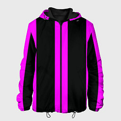 Мужская куртка Color black pink lines