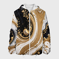 Мужская куртка Черный агат и жидкое золото