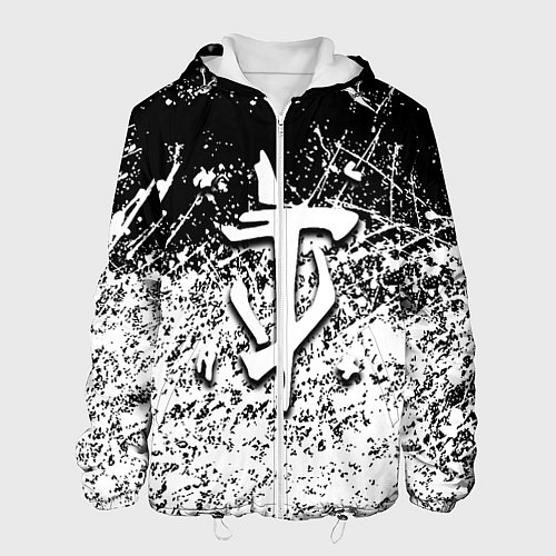 Мужская куртка Doom краски всплеск кисти / 3D-Белый – фото 1