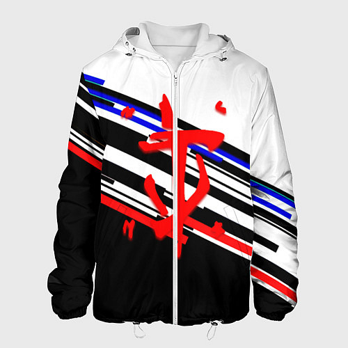 Мужская куртка Doom line color / 3D-Белый – фото 1