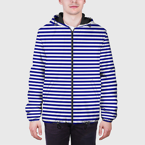 Мужская куртка Тельняшка моряка / 3D-Черный – фото 3