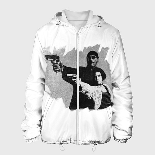 Мужская куртка Леон рисунок / 3D-Белый – фото 1