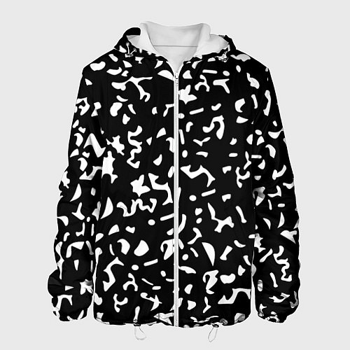 Мужская куртка Черный камуфляж / 3D-Белый – фото 1