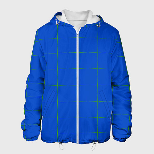 Мужская куртка Color blue stripes / 3D-Белый – фото 1