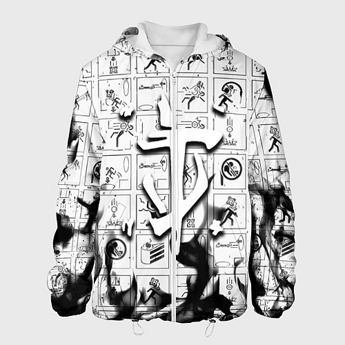 Мужская куртка Doom x portal fire / 3D-Белый – фото 1