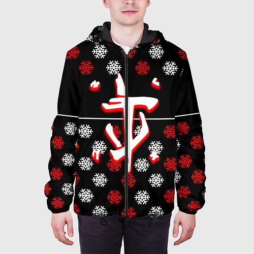 Мужская куртка Doom winter pattern steel / 3D-Черный – фото 3