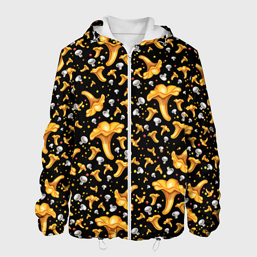 Мужская куртка Грибной дождик / 3D-Белый – фото 1