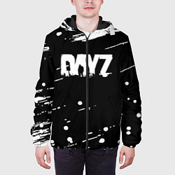 Куртка с капюшоном мужская Dayz брызги красок, цвет: 3D-черный — фото 2