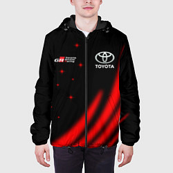 Куртка с капюшоном мужская Toyota GR Gazoo Racing, цвет: 3D-черный — фото 2
