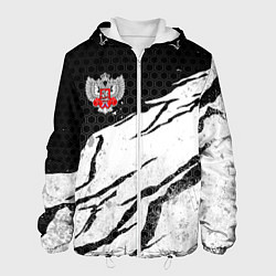 Мужская куртка Федерация бокса России - белый затертый