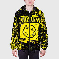 Куртка с капюшоном мужская Nirvana smile 1987, цвет: 3D-черный — фото 2