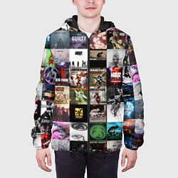 Куртка с капюшоном мужская Linkin Park - обложки альбомов и песен, цвет: 3D-черный — фото 2