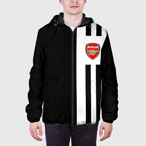 Мужская куртка Arsenal спорт линии / 3D-Черный – фото 3