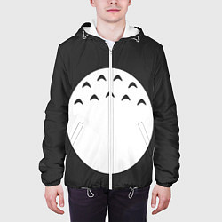 Куртка с капюшоном мужская Тоторо живот, цвет: 3D-белый — фото 2