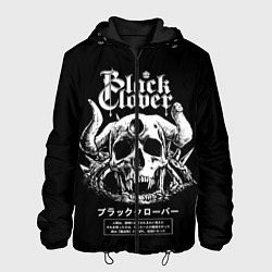 Мужская куртка Черный клевер череп