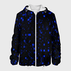 Куртка с капюшоном мужская Color blue khaki, цвет: 3D-белый
