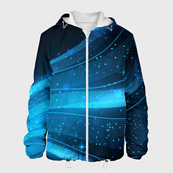 Мужская куртка Абстракция волнистых линий