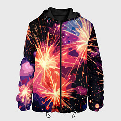 Мужская куртка Абстракция стилизованный салют