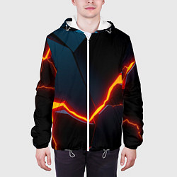 Куртка с капюшоном мужская Plate split, цвет: 3D-белый — фото 2