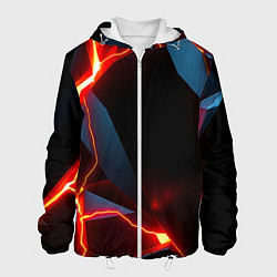 Куртка с капюшоном мужская Tile breaking, цвет: 3D-белый