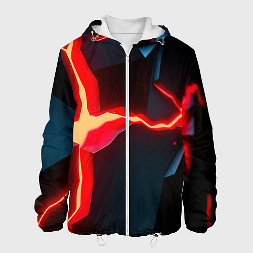 Мужская куртка Neon orange / 3D-Белый – фото 1