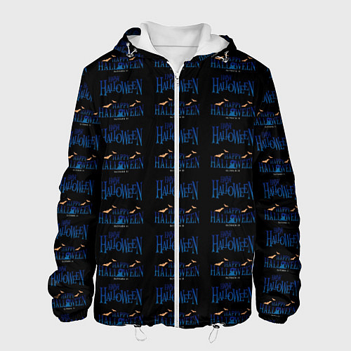 Мужская куртка Happy halloween pattern / 3D-Белый – фото 1