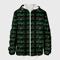 Куртка с капюшоном мужская Halloween pattern, цвет: 3D-белый