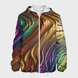 Мужская куртка Сморщенные складочки жидкости