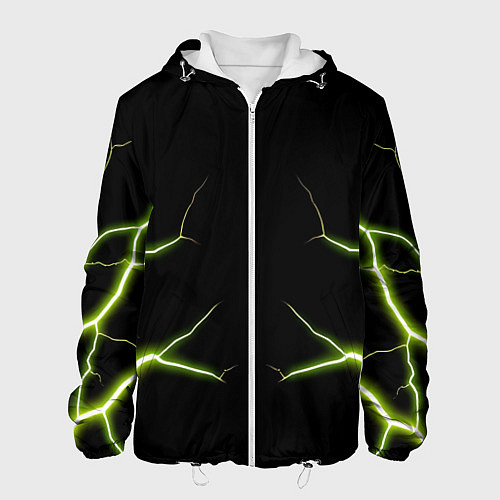 Мужская куртка Color green black / 3D-Белый – фото 1