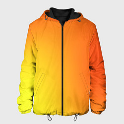 Куртка с капюшоном мужская Color orange red, цвет: 3D-черный