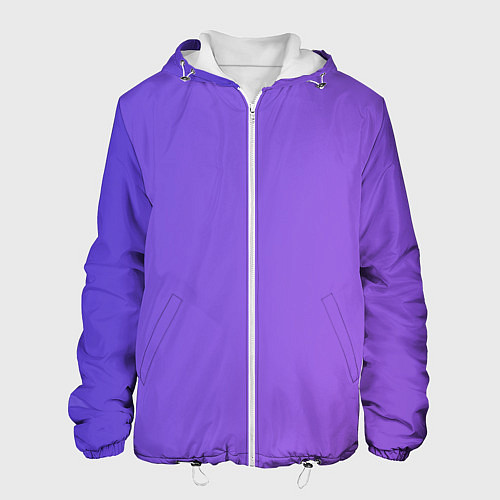 Мужская куртка Color purple gradient / 3D-Белый – фото 1