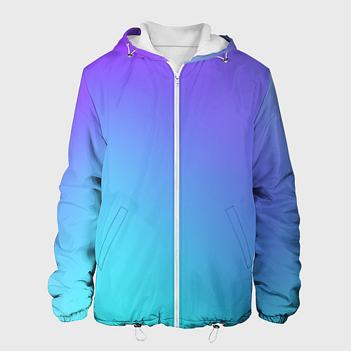 Мужская куртка Color multi-colored gradient / 3D-Белый – фото 1