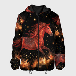 Мужская куртка Огненные лошади - паттерн