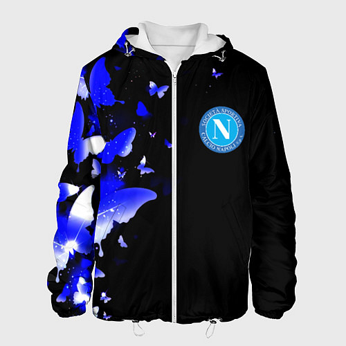 Мужская куртка Наполи бабочки текстура / 3D-Белый – фото 1