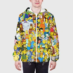 Куртка с капюшоном мужская Simpsons Stories, цвет: 3D-белый — фото 2