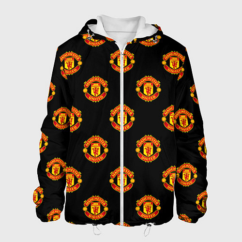 Мужская куртка Manchester United Pattern / 3D-Белый – фото 1