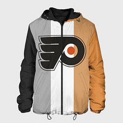 Куртка с капюшоном мужская Philadelphia Flyers, цвет: 3D-черный