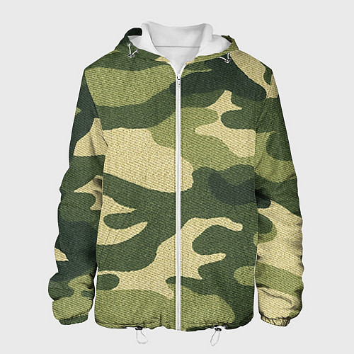 Мужская куртка Хаки / 3D-Белый – фото 1