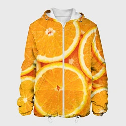 Куртка с капюшоном мужская Апельсин, цвет: 3D-белый