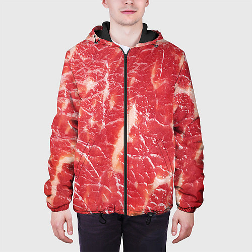 Мужская куртка Мясо / 3D-Черный – фото 3