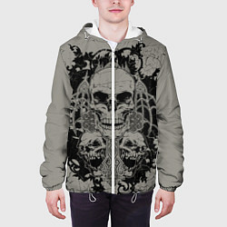 Куртка с капюшоном мужская Skulls, цвет: 3D-белый — фото 2