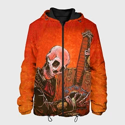 Мужская куртка Скелет с гитарой