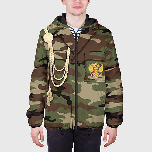 Мужская куртка Униформа дембеля / 3D-Черный – фото 3