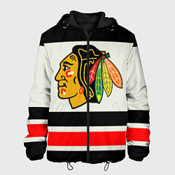 Куртка с капюшоном мужская Chicago Blackhawks, цвет: 3D-черный