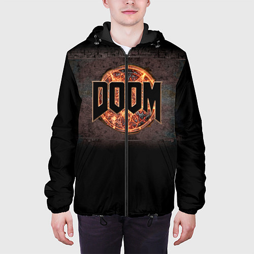 Мужская куртка DOOM Fire / 3D-Черный – фото 3